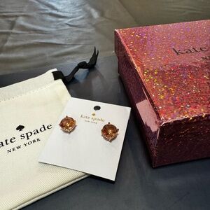 Kate Spade Sparkling Rose Gold Earrings
